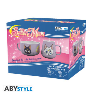 ABYstyle – „ Sailor Moon “-Frühstücksset: Becher + Schüssel „Luna & Artemis“