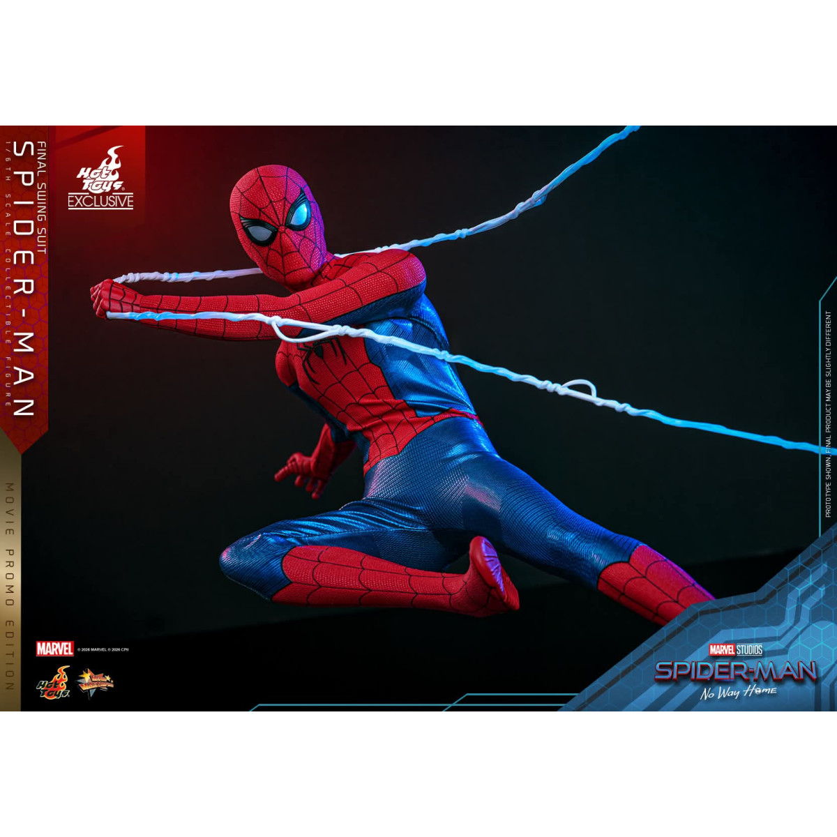 Hot Toys Exklusiv – Spider-Man (Final Swing Suit) (Movie Promo Edition) 1/6 MMS862 – Marvel's Spider-Man: No Way Home