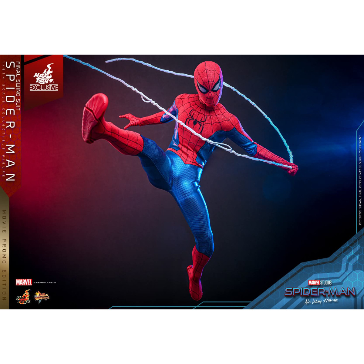 Hot Toys Exklusiv – Spider-Man (Final Swing Suit) (Movie Promo Edition) 1/6 MMS862 – Marvel's Spider-Man: No Way Home