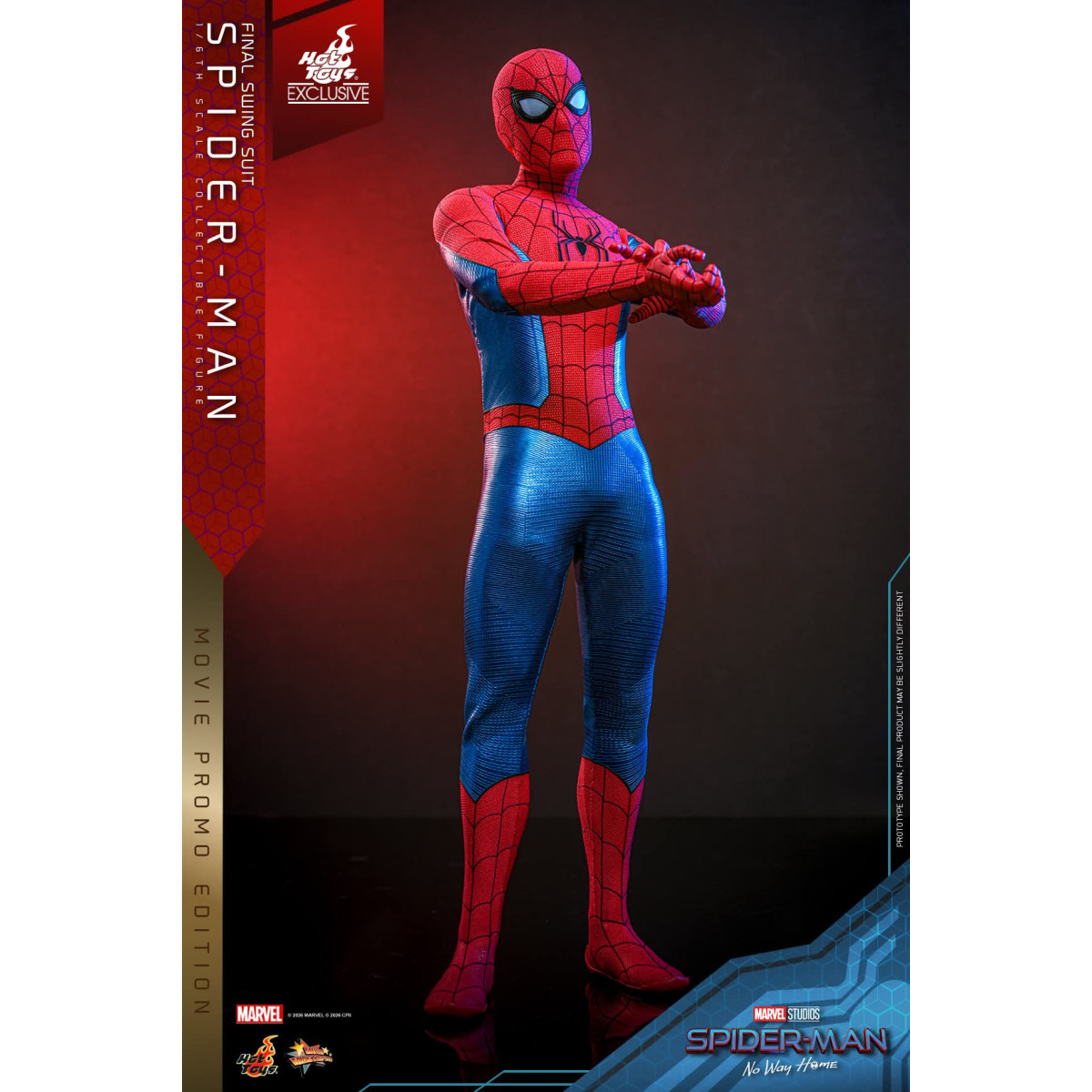Hot Toys Exklusiv – Spider-Man (Final Swing Suit) (Movie Promo Edition) 1/6 MMS862 – Marvel's Spider-Man: No Way Home