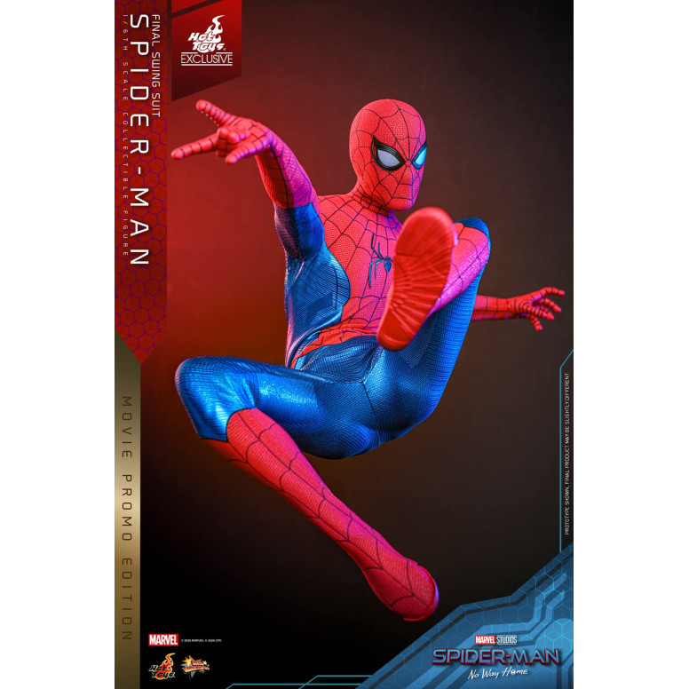 Hot Toys Exklusiv – Spider-Man (Final Swing Suit) (Movie Promo Edition) 1/6 MMS862 – Marvel's Spider-Man: No Way Home
