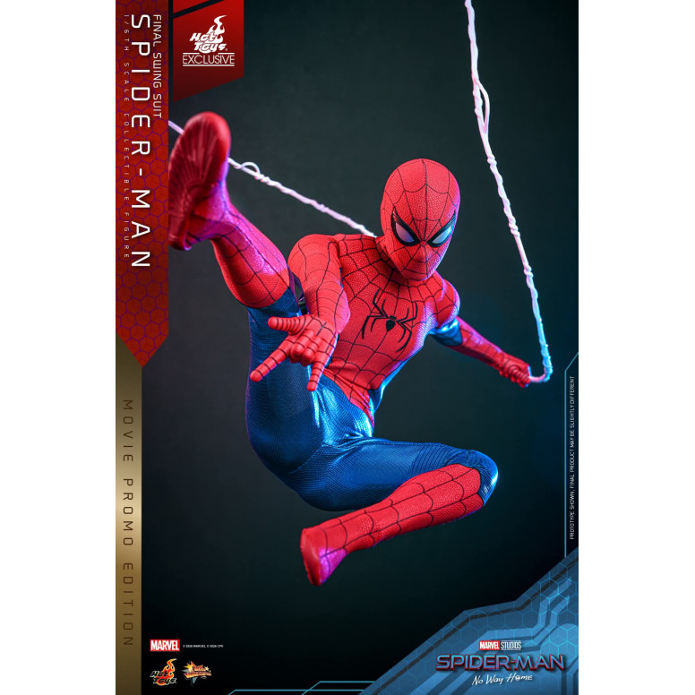 Hot Toys Exklusiv – Spider-Man (Final Swing Suit) (Movie Promo Edition) 1/6 MMS862 – Marvel's Spider-Man: No Way Home