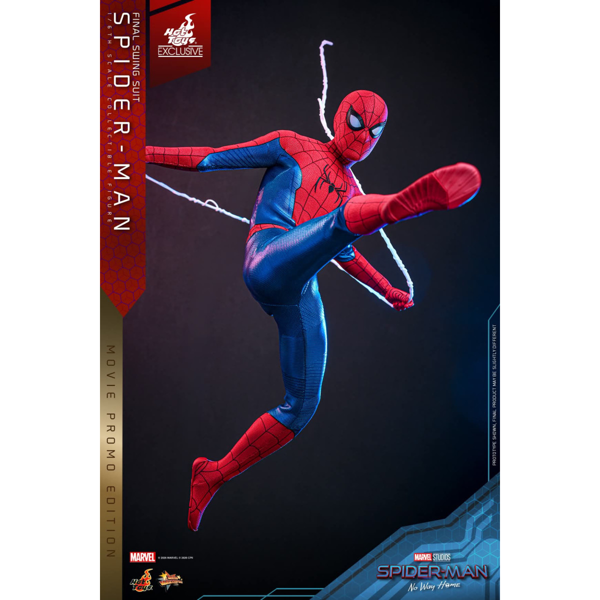 Hot Toys Exklusiv – Spider-Man (Final Swing Suit) (Movie Promo Edition) 1/6 MMS862 – Marvel's Spider-Man: No Way Home
