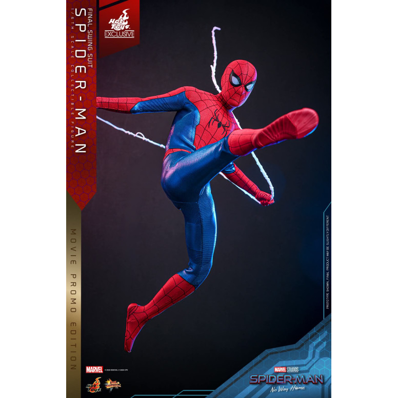 Hot Toys Exklusiv – Spider-Man (Final Swing Suit) (Movie Promo Edition) 1/6 MMS862 – Marvel's Spider-Man: No Way Home