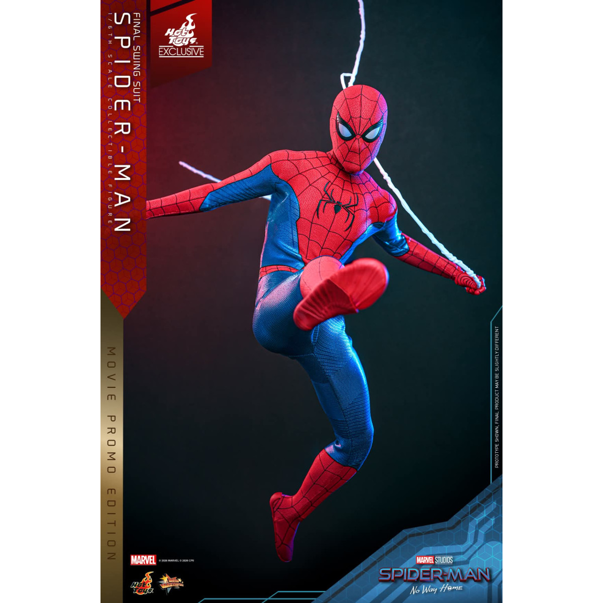 Hot Toys Exklusiv – Spider-Man (Final Swing Suit) (Movie Promo Edition) 1/6 MMS862 – Marvel's Spider-Man: No Way Home
