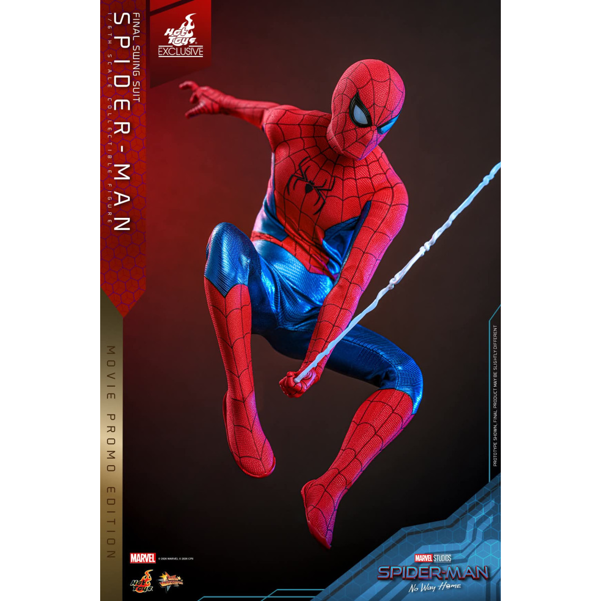 Hot Toys Exklusiv – Spider-Man (Final Swing Suit) (Movie Promo Edition) 1/6 MMS862 – Marvel's Spider-Man: No Way Home