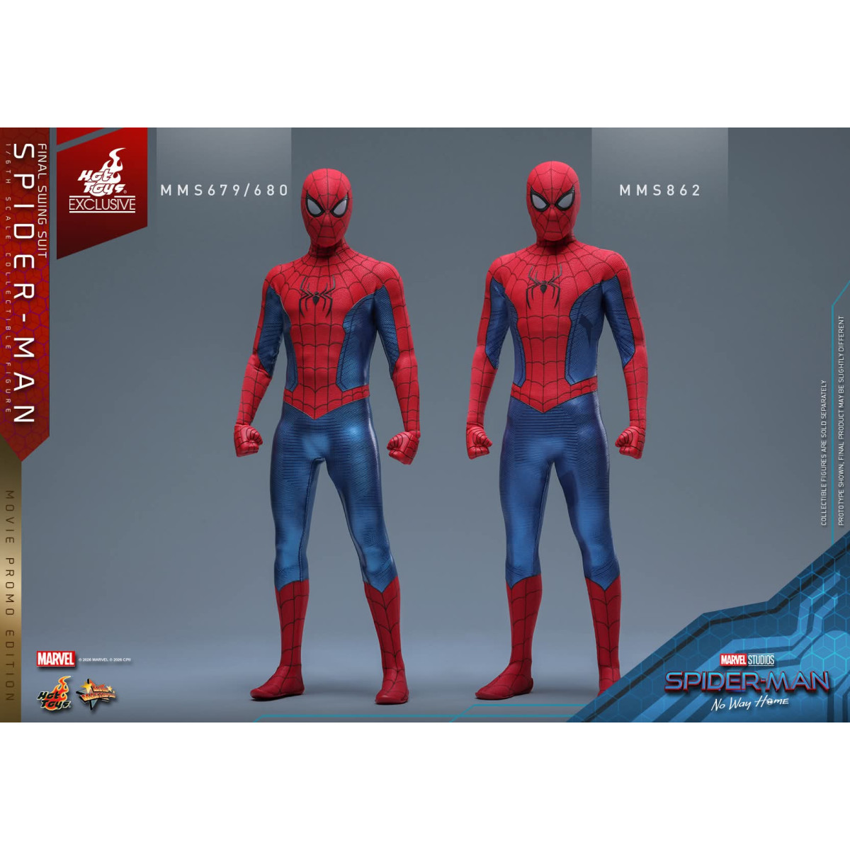 Hot Toys Exklusiv – Spider-Man (Final Swing Suit) (Movie Promo Edition) 1/6 MMS862 – Marvel's Spider-Man: No Way Home