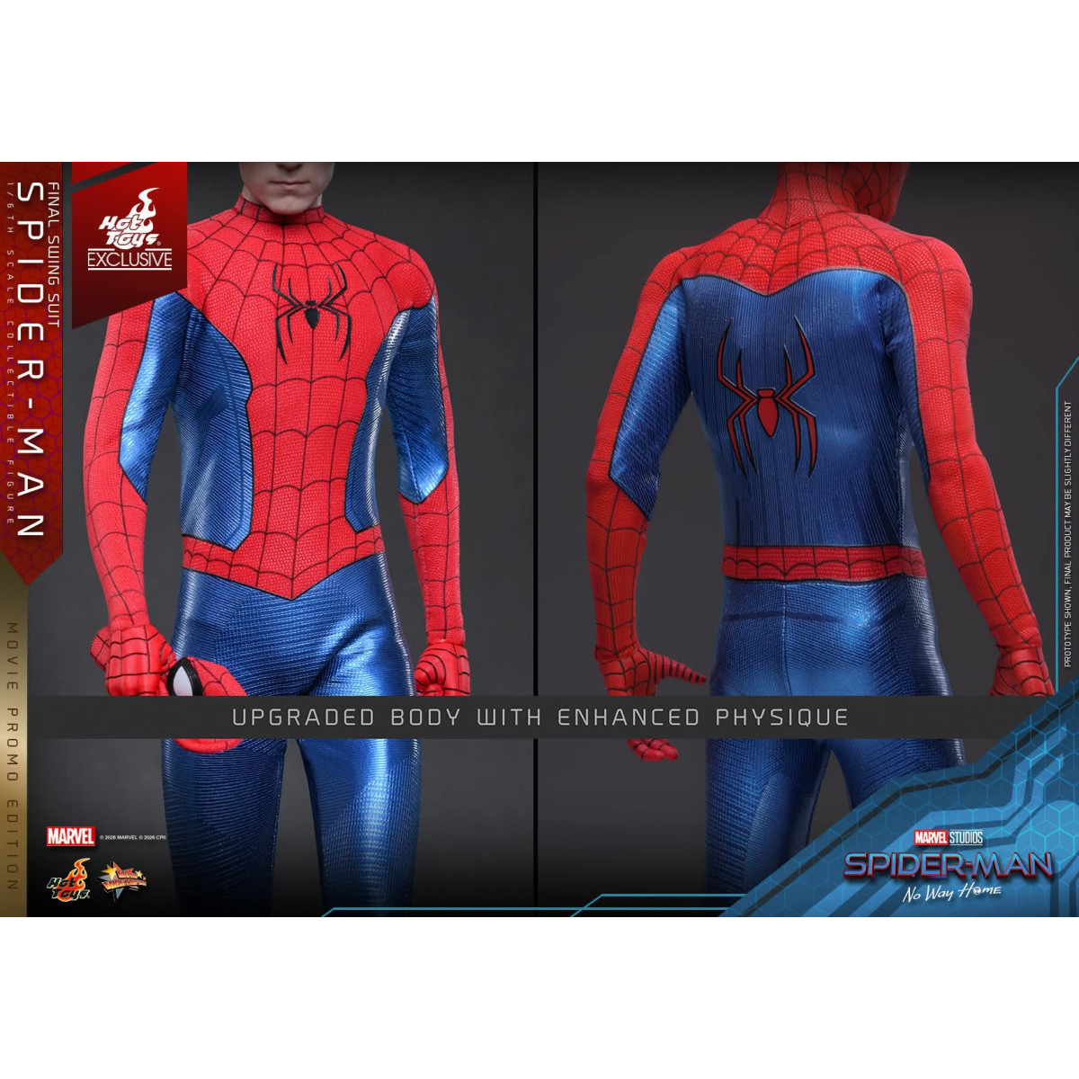 Hot Toys Exklusiv – Spider-Man (Final Swing Suit) (Movie Promo Edition) 1/6 MMS862 – Marvel's Spider-Man: No Way Home