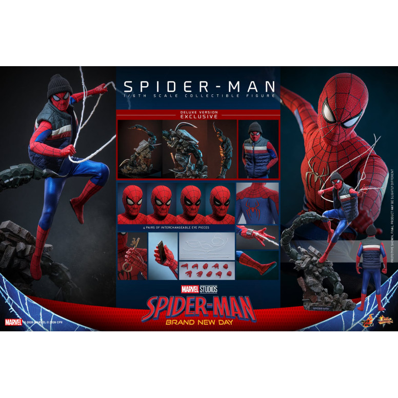 Hot Toys – Spider-Man Deluxe-Version 1:6 MMS893 – Marvel's Spider-Man: Brand New Day