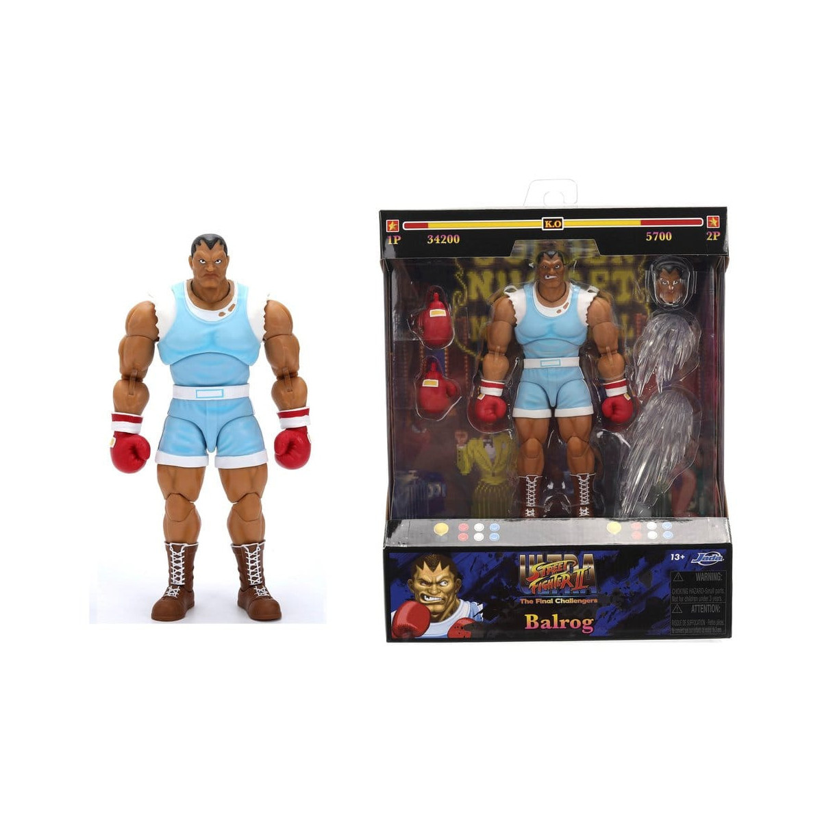 Jada Toys - BALROG 1/12 – Ultra- Street Fighter. II: The Final Challengers – Serie 5