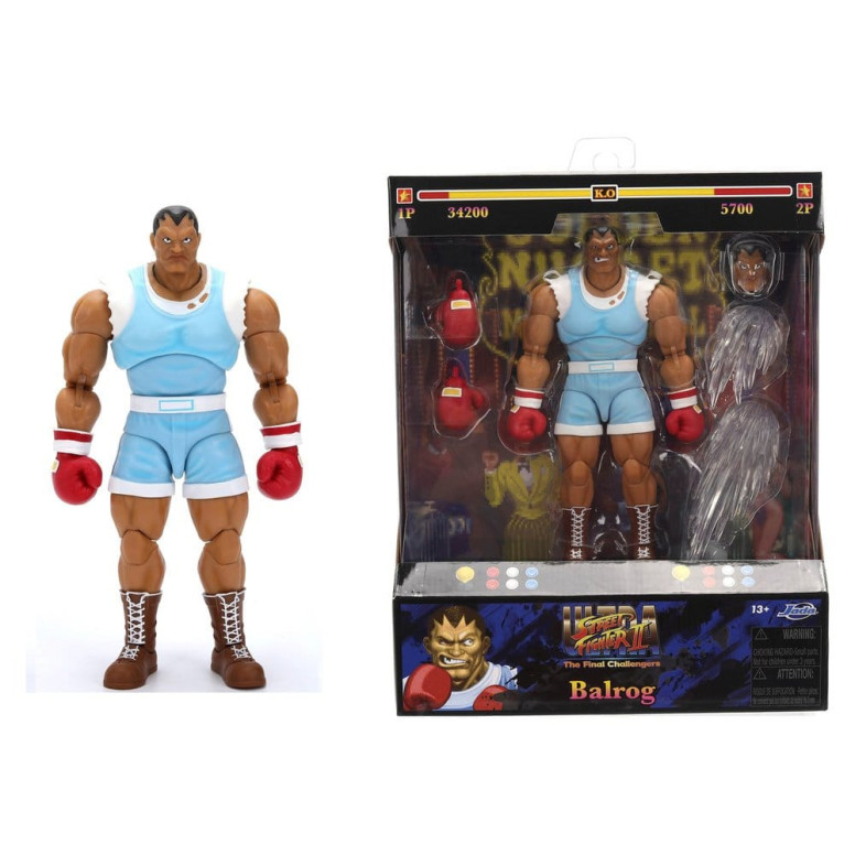 Jada Toys - BALROG 1/12 – Ultra- Street Fighter. II: The Final Challengers – Serie 5