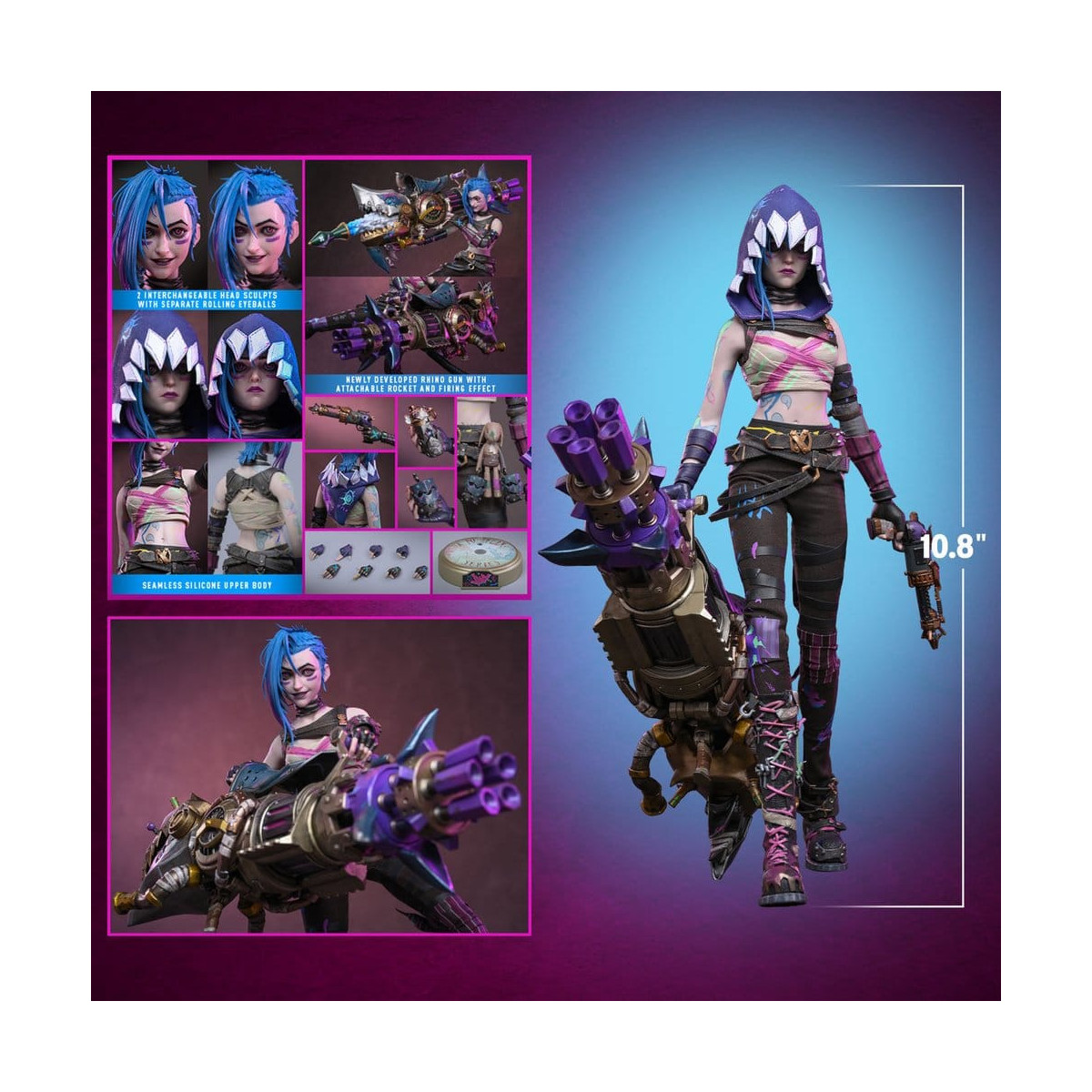 Hot Toys – Arcane – FRACTURED JINX 1:6