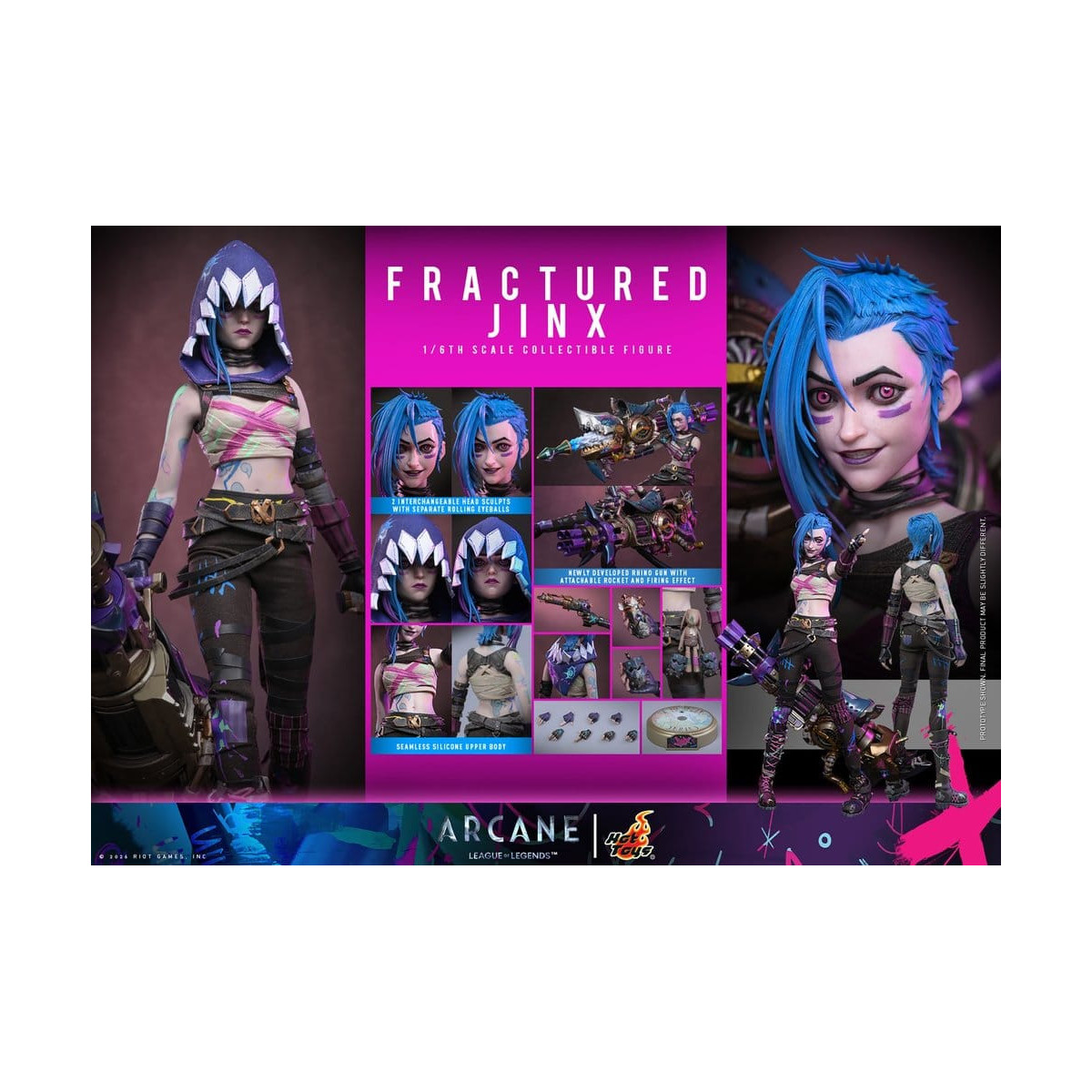 Hot Toys – Arcane – FRACTURED JINX 1:6