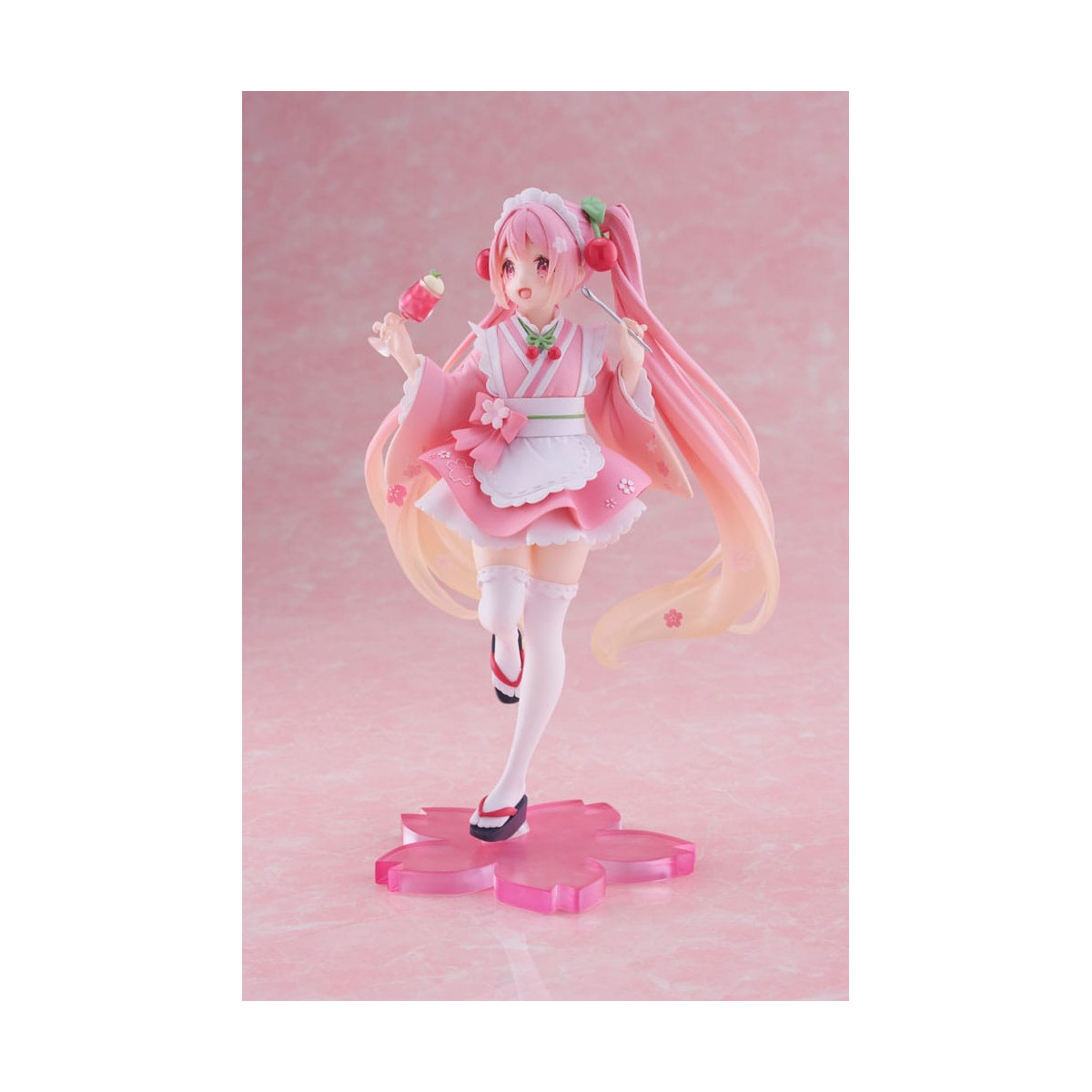 Taito AMP Fig – Hatsune Miku – „Newley Written“ Sakura Miku Japanese Cafe Ver. Neuauflage