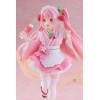 Taito AMP Fig – Hatsune Miku – „Newley Written“ Sakura Miku Japanese Cafe Ver. Neuauflage