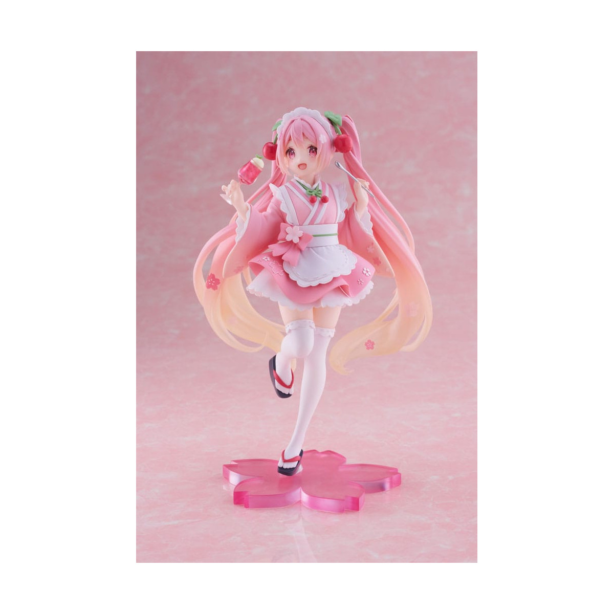 Taito AMP Fig – Hatsune Miku – „Newley Written“ Sakura Miku Japanese Cafe Ver. Neuauflage