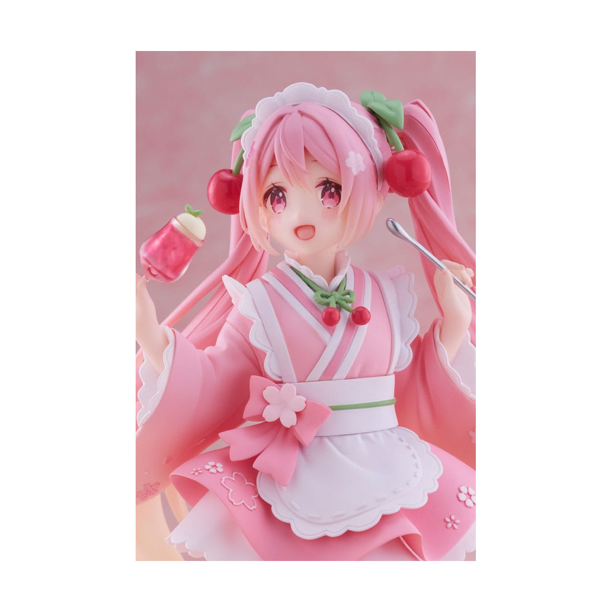 Taito AMP Fig – Hatsune Miku – „Newley Written“ Sakura Miku Japanese Cafe Ver. Neuauflage