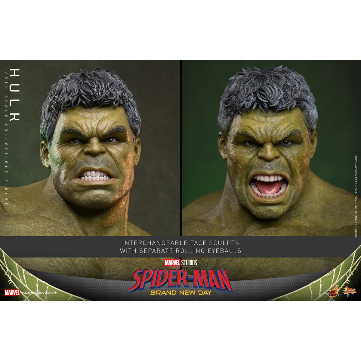 Hot Toys – „ Hulk “ im Maßstab 1:6, MMS905 – Marvel's Spider-Man: Brand New Day