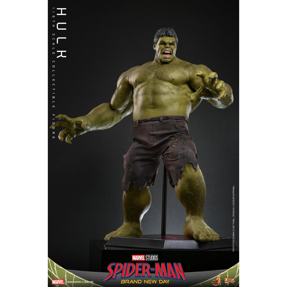 Hot Toys – „ Hulk “ im Maßstab 1:6, MMS905 – Marvel's Spider-Man: Brand New Day
