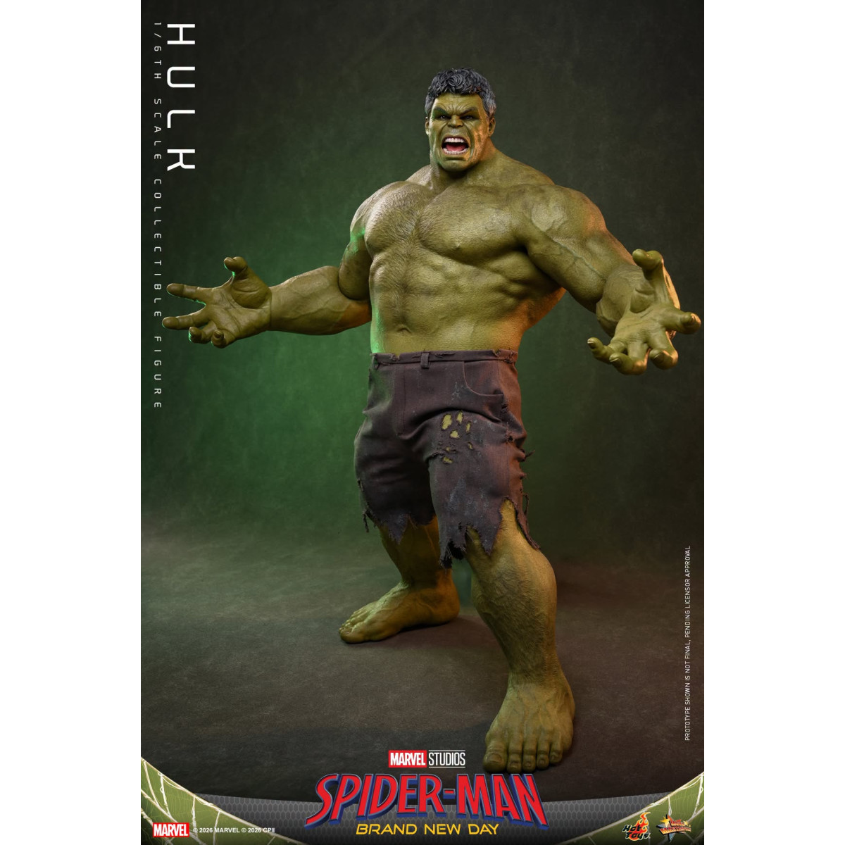 Hot Toys – „ Hulk “ im Maßstab 1:6, MMS905 – Marvel's Spider-Man: Brand New Day
