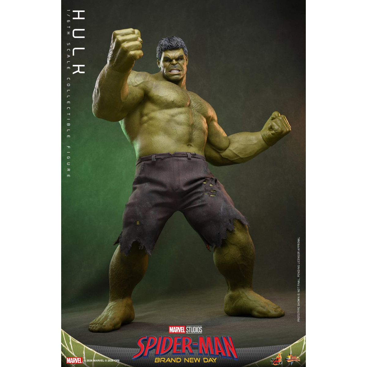 Hot Toys – „ Hulk “ im Maßstab 1:6, MMS905 – Marvel's Spider-Man: Brand New Day