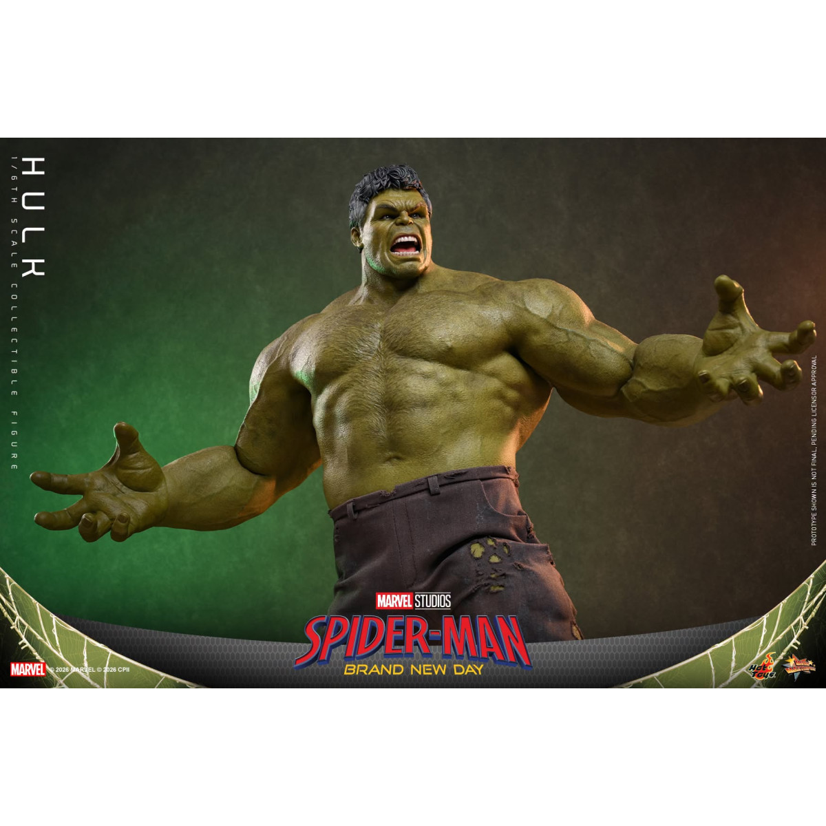Hot Toys – „ Hulk “ im Maßstab 1:6, MMS905 – Marvel's Spider-Man: Brand New Day
