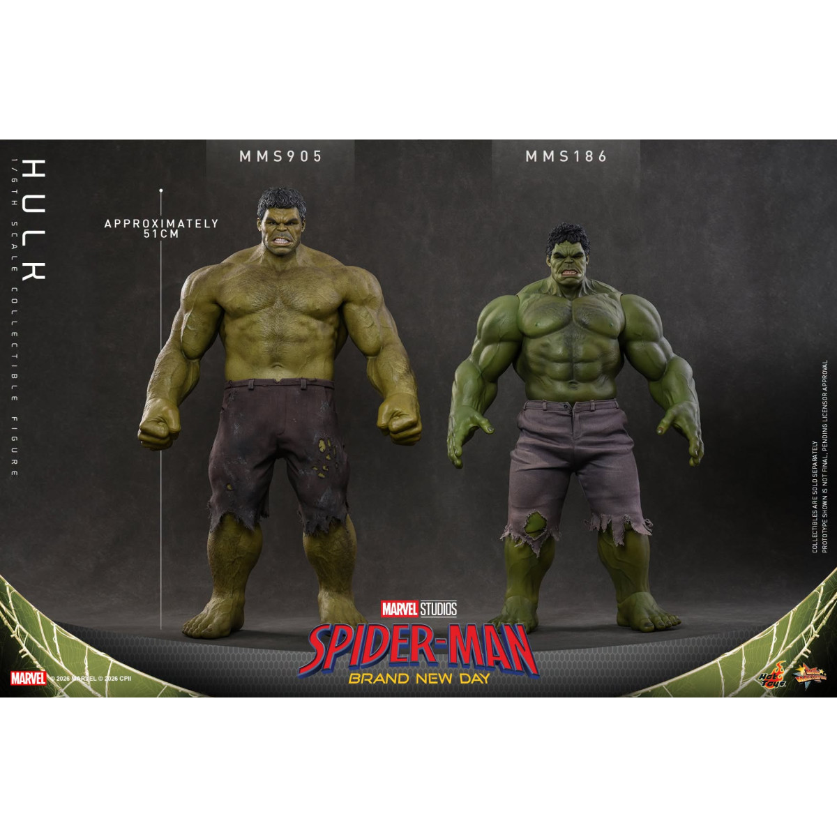 Hot Toys – „ Hulk “ im Maßstab 1:6, MMS905 – Marvel's Spider-Man: Brand New Day