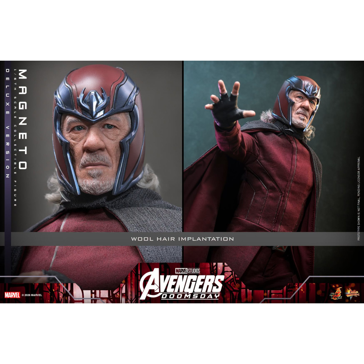 Hot Toys – Magneto Deluxe version MMS , Maßstab 1:6 – Avengers: Doomsday