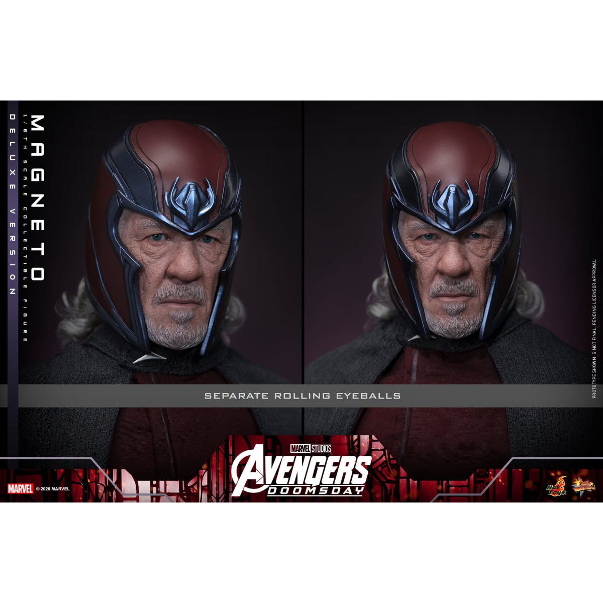Hot Toys – Magneto Deluxe version MMS , Maßstab 1:6 – Avengers: Doomsday