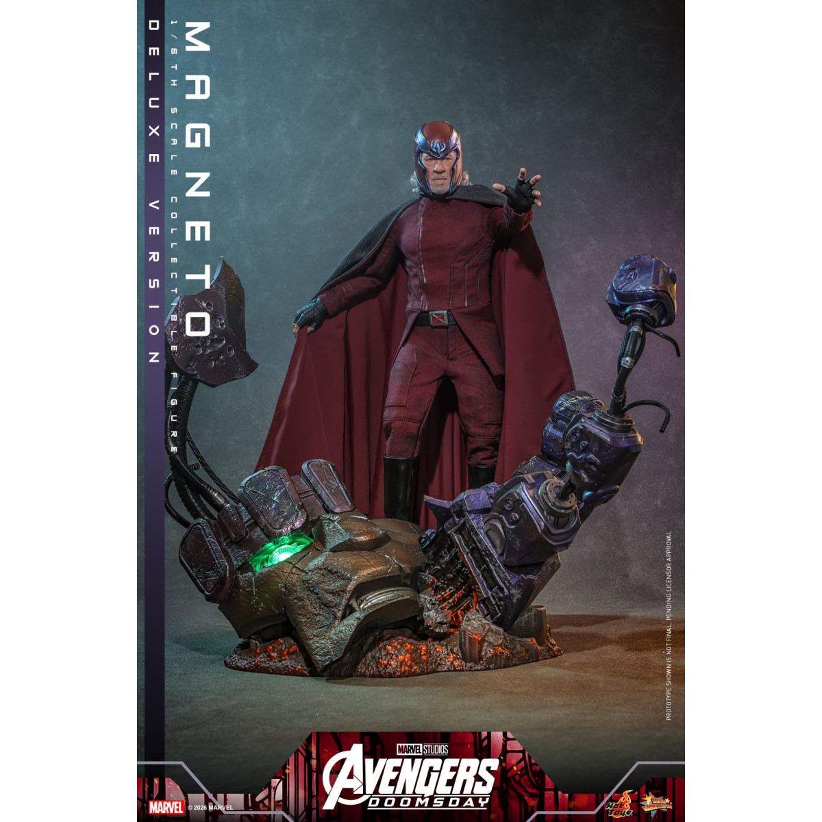 Hot Toys – Magneto Deluxe version MMS , Maßstab 1:6 – Avengers: Doomsday