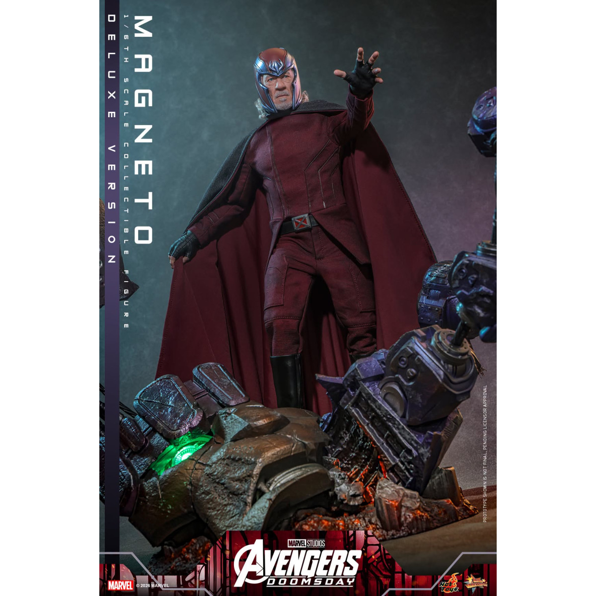 Hot Toys – Magneto Deluxe version MMS , Maßstab 1:6 – Avengers: Doomsday