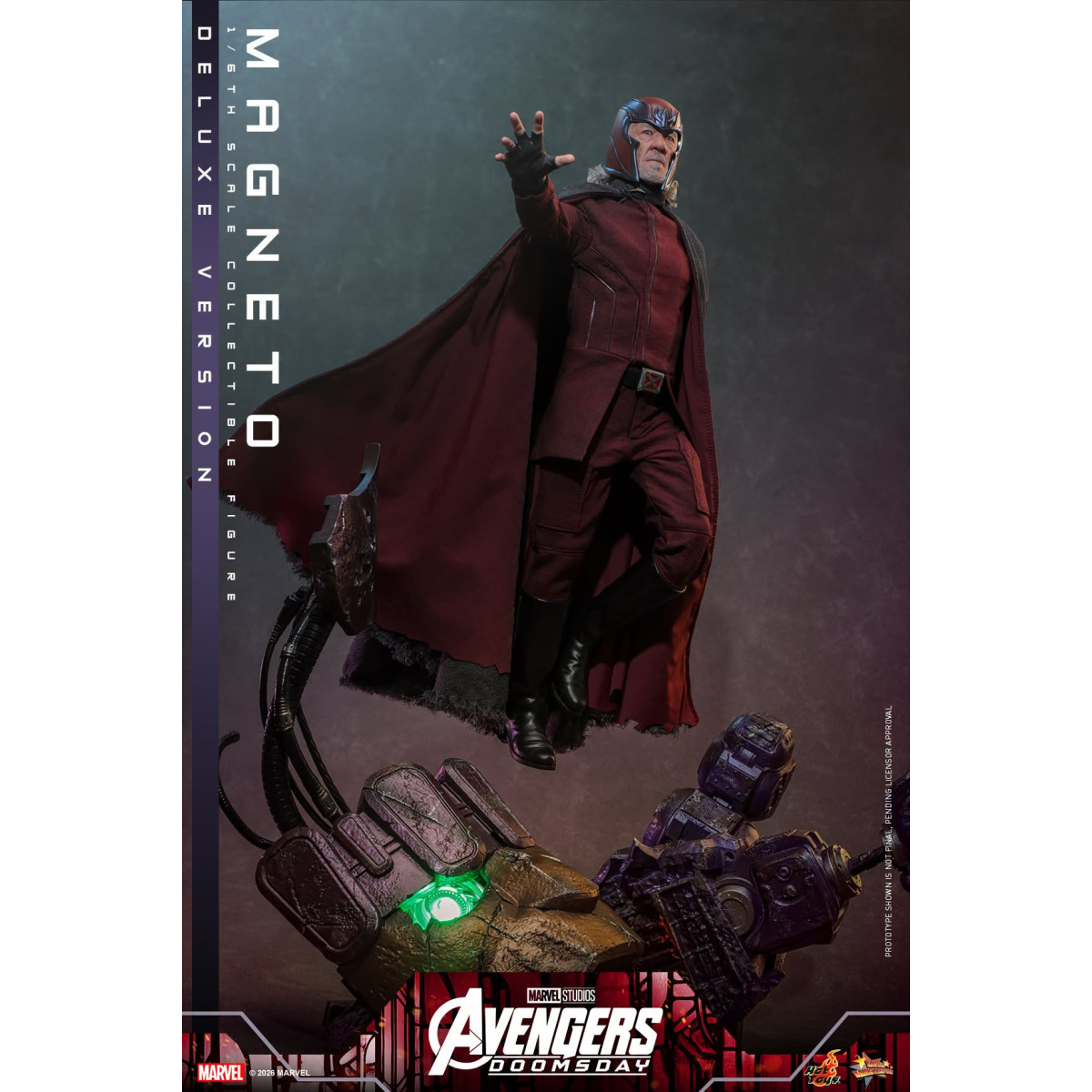 Hot Toys – Magneto Deluxe version MMS , Maßstab 1:6 – Avengers: Doomsday