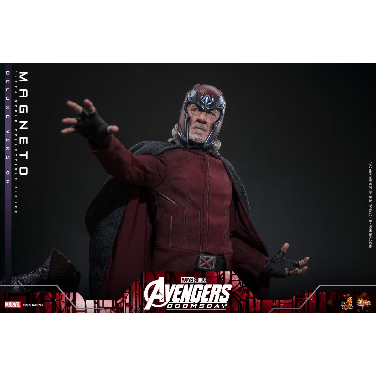 Hot Toys – Magneto Deluxe version MMS , Maßstab 1:6 – Avengers: Doomsday