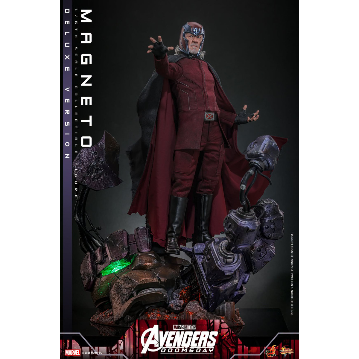 Hot Toys – Magneto Deluxe version MMS , Maßstab 1:6 – Avengers: Doomsday