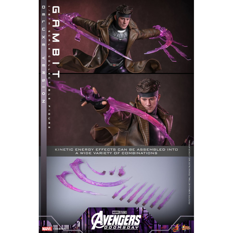 Hot Toys – Gambit Deluxe version MMS , Maßstab 1:6 – Avengers: Doomsday