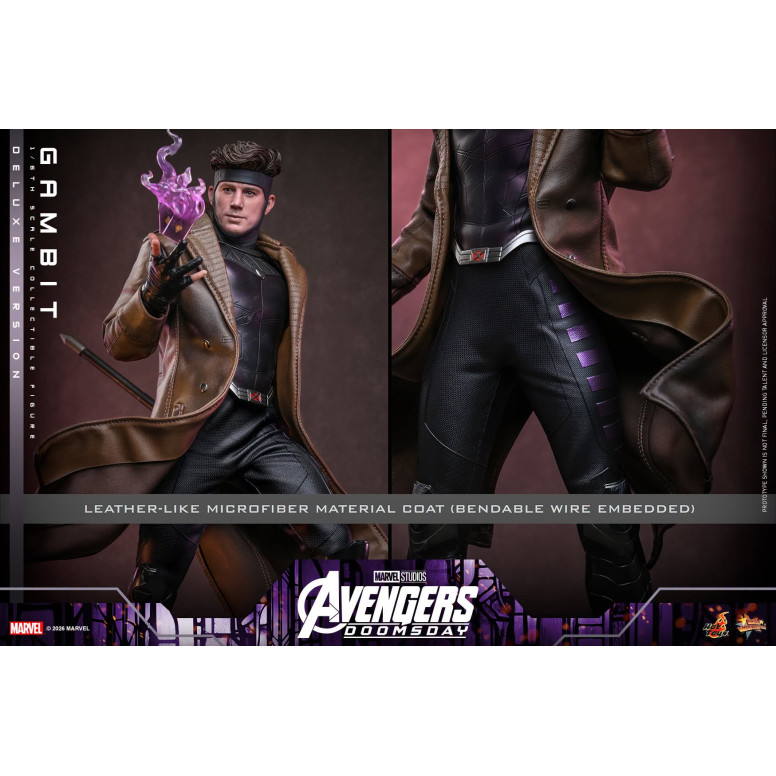 Hot Toys – Gambit Deluxe version MMS , Maßstab 1:6 – Avengers: Doomsday