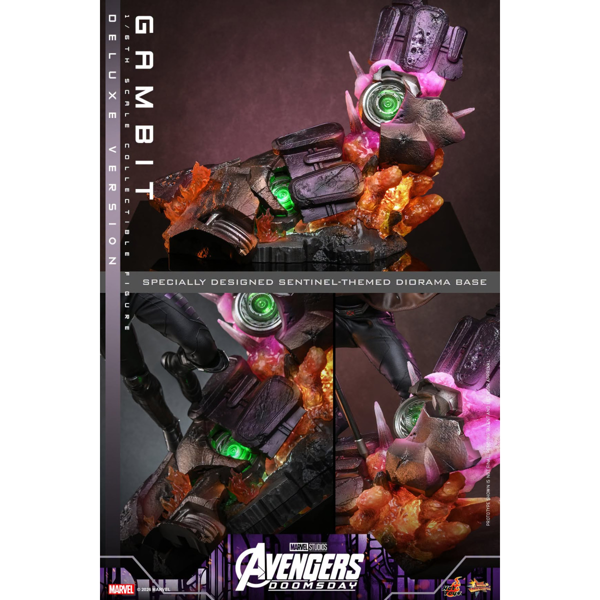 Hot Toys – Gambit Deluxe version MMS , Maßstab 1:6 – Avengers: Doomsday