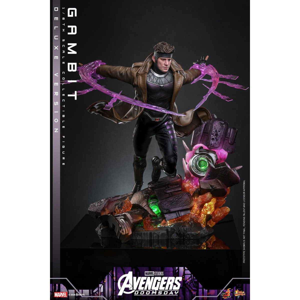 Hot Toys – Gambit Deluxe version MMS , Maßstab 1:6 – Avengers: Doomsday