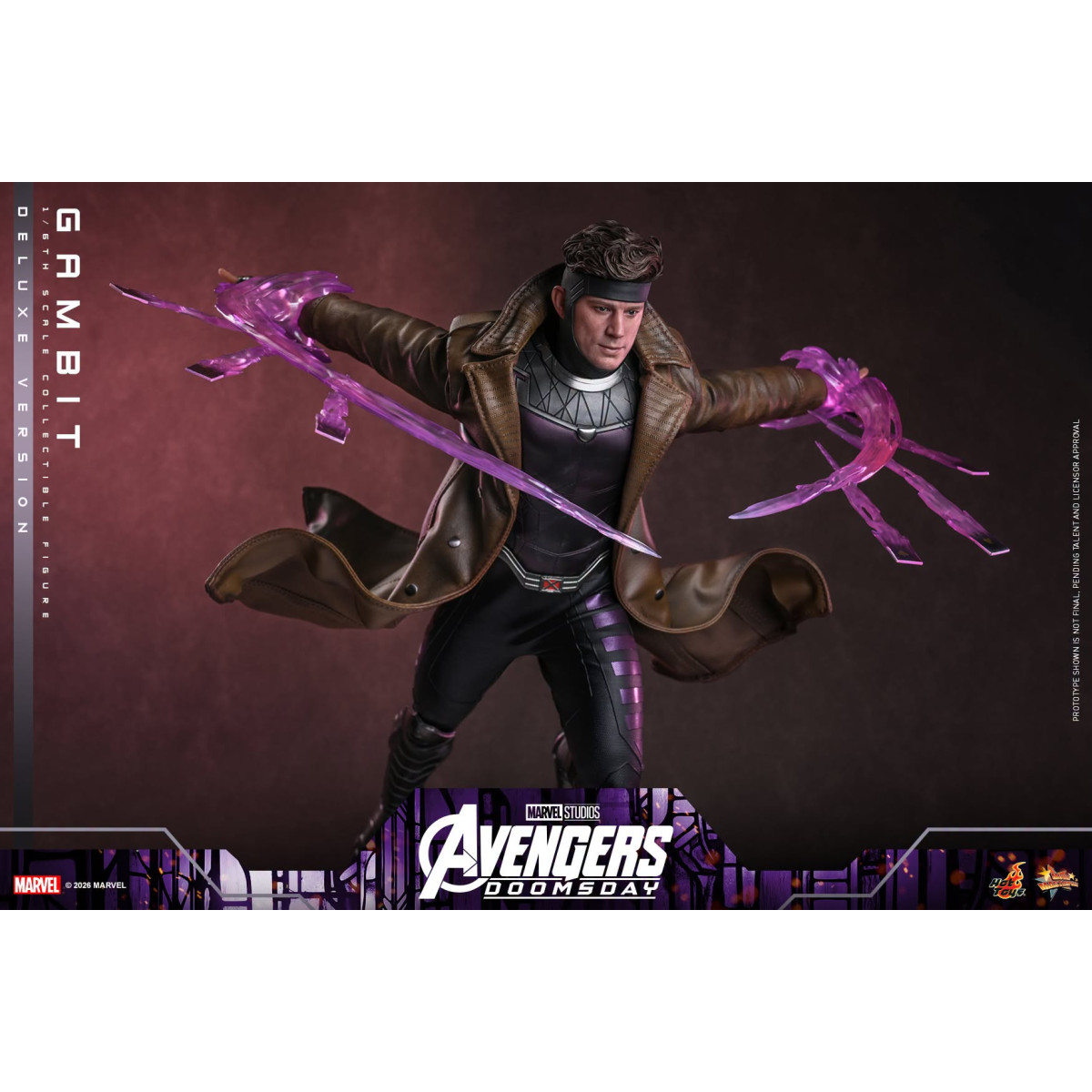 Hot Toys – Gambit Deluxe version MMS , Maßstab 1:6 – Avengers: Doomsday