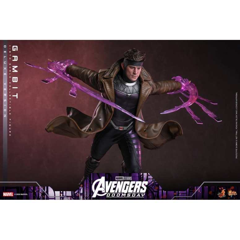 Hot Toys – Gambit Deluxe version MMS , Maßstab 1:6 – Avengers: Doomsday