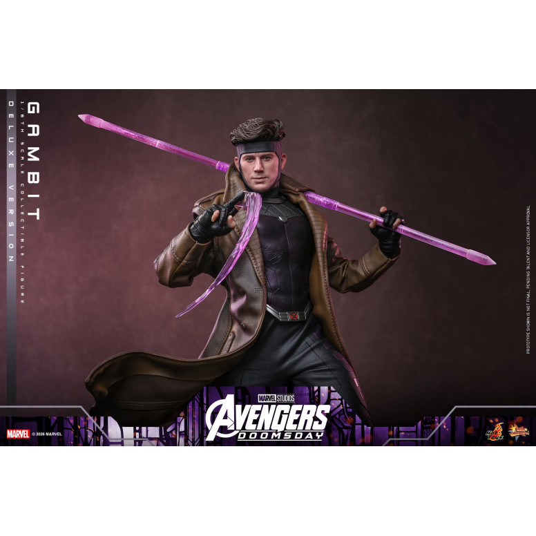 Hot Toys – Gambit Deluxe version MMS , Maßstab 1:6 – Avengers: Doomsday