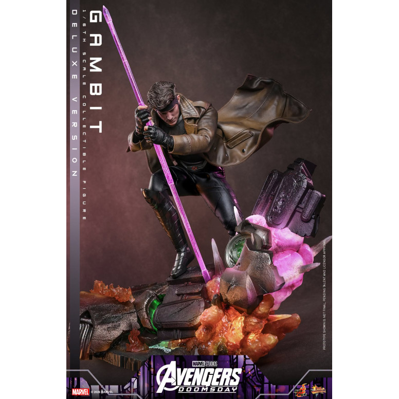 Hot Toys – Gambit Deluxe version MMS , Maßstab 1:6 – Avengers: Doomsday