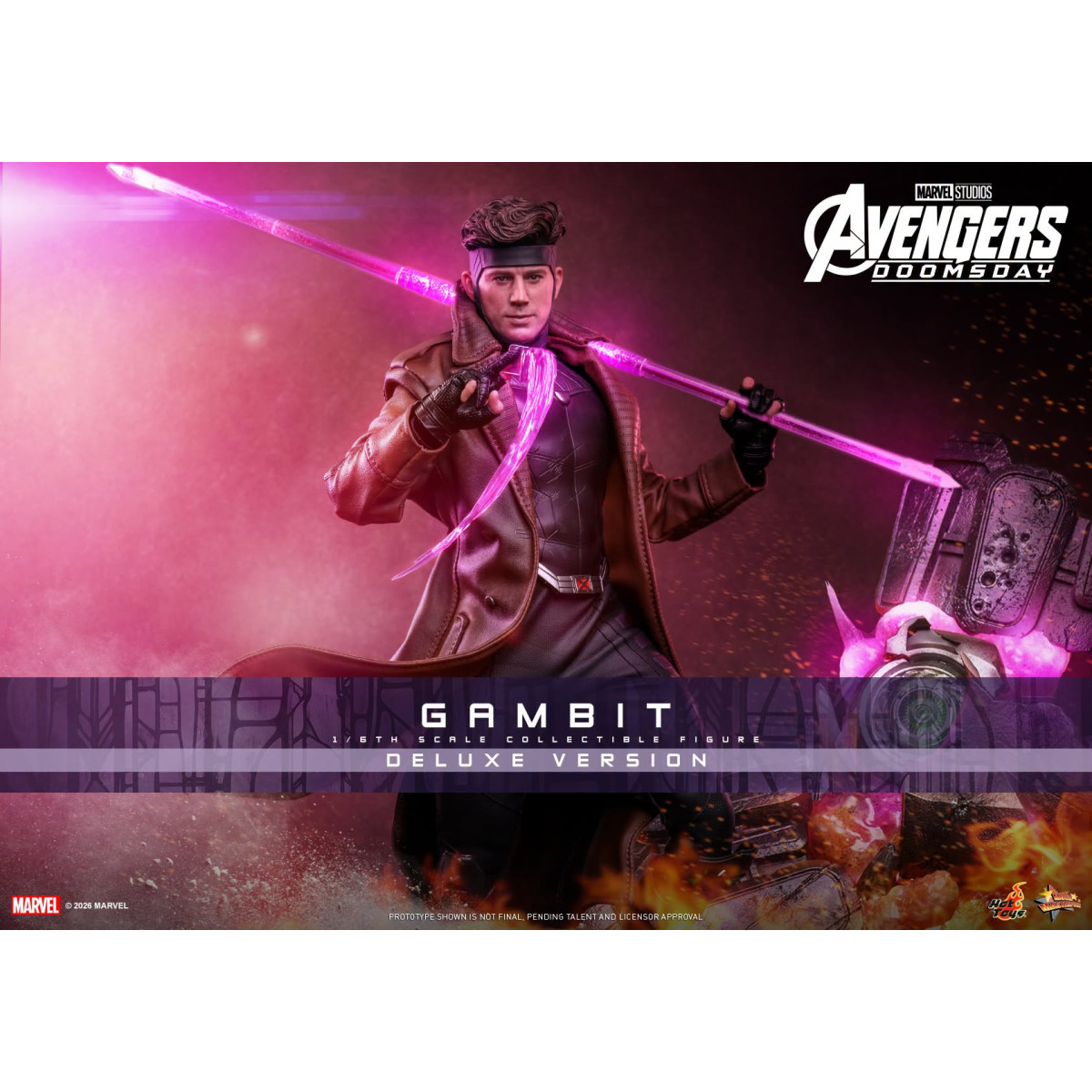 Hot Toys – Gambit Deluxe version MMS , Maßstab 1:6 – Avengers: Doomsday