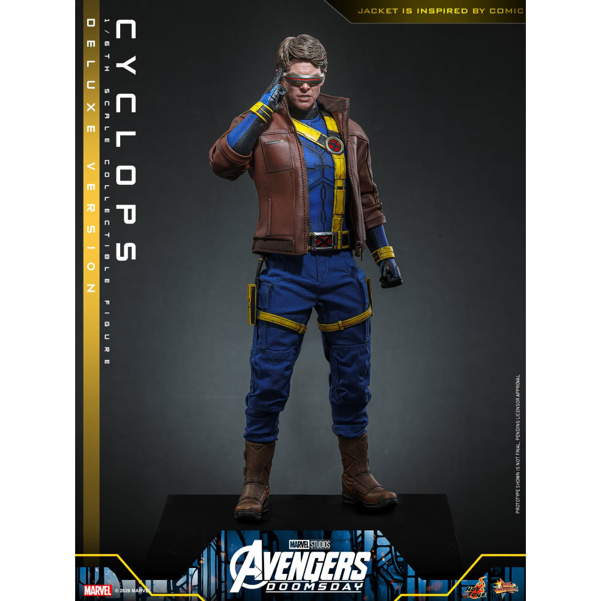 Hot Toys – Cyclops Deluxe-Version „ MMS “ im Maßstab 1:6 – „ Avengers “: Doomsday