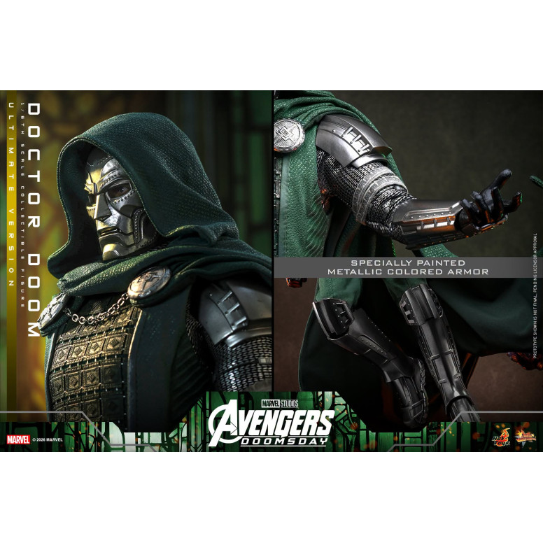 Hot Toys – Doctor Doom, Ultimate-Version MMS907, Maßstab 1:6 – Avengers: Doomsday