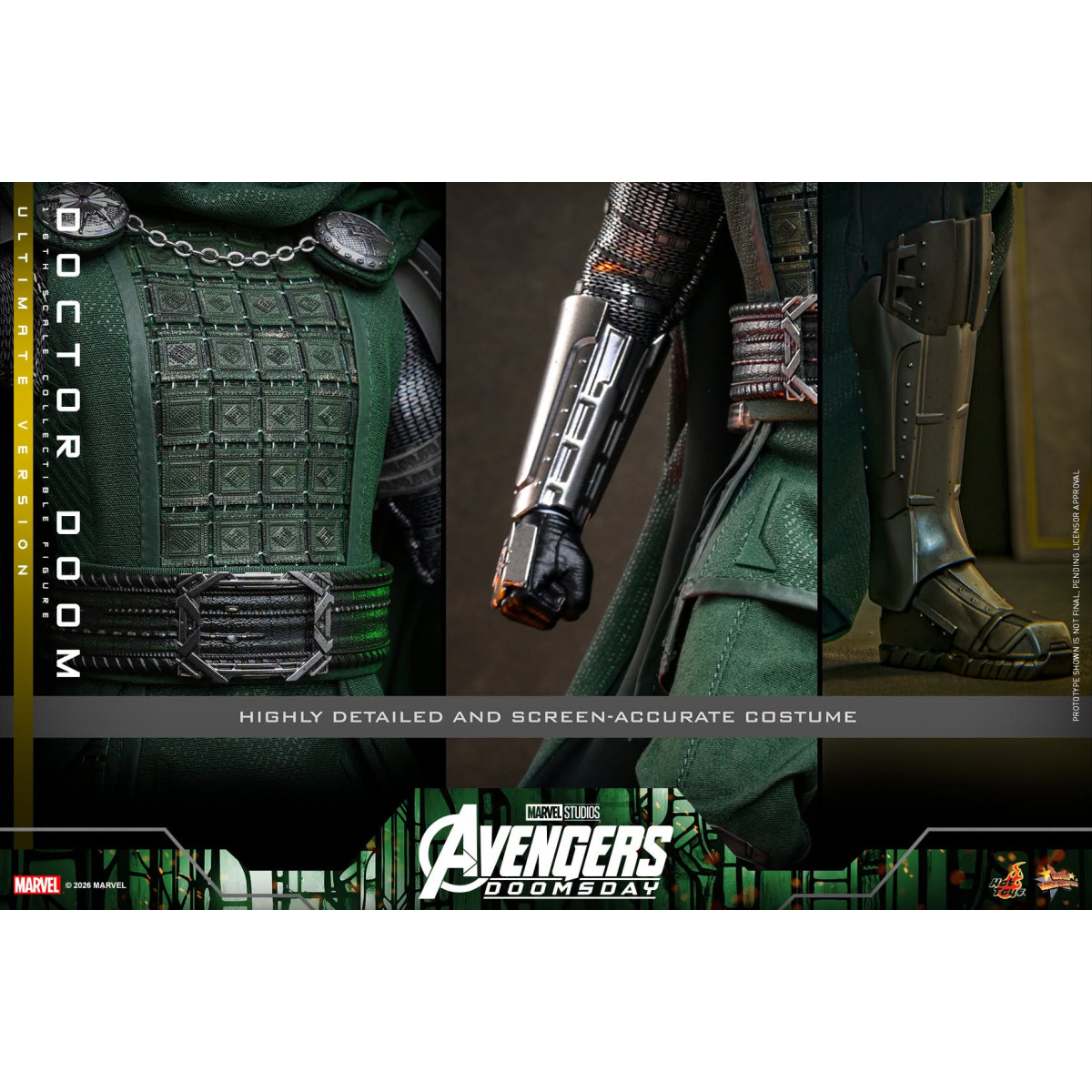 Hot Toys – Doctor Doom, Ultimate-Version MMS907, Maßstab 1:6 – Avengers: Doomsday
