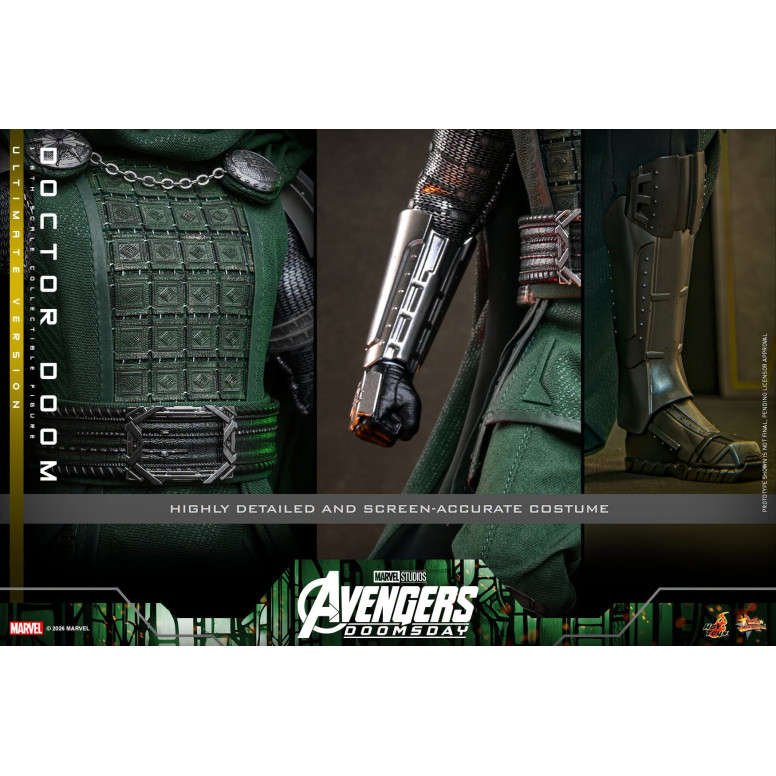 Hot Toys – Doctor Doom, Ultimate-Version MMS907, Maßstab 1:6 – Avengers: Doomsday