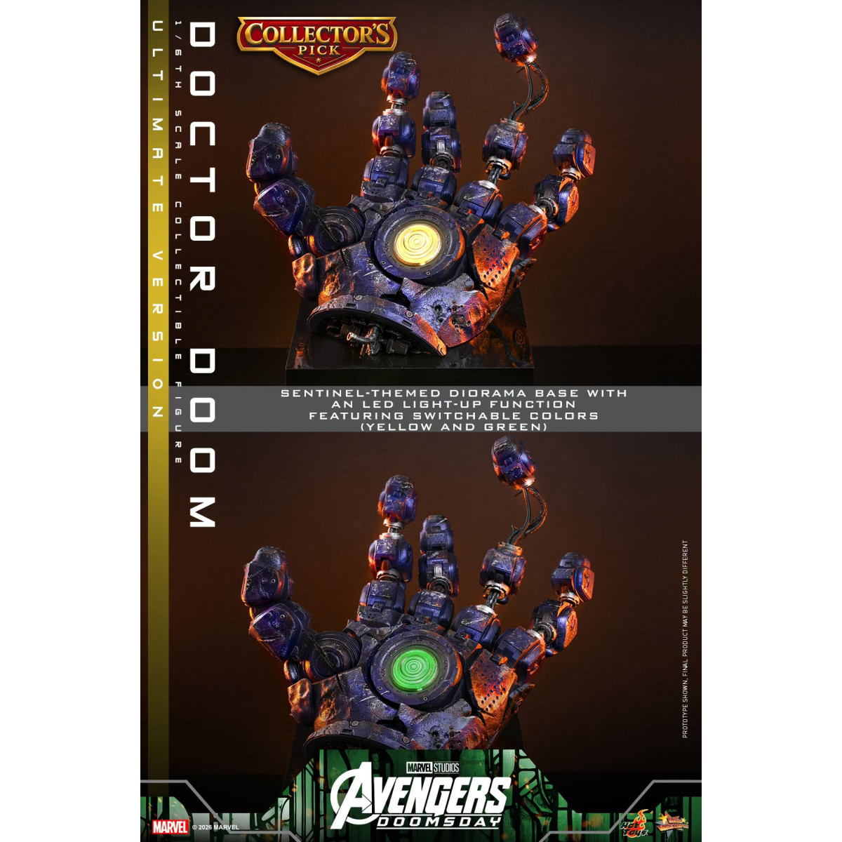 Hot Toys – Doctor Doom, Ultimate-Version MMS907, Maßstab 1:6 – Avengers: Doomsday