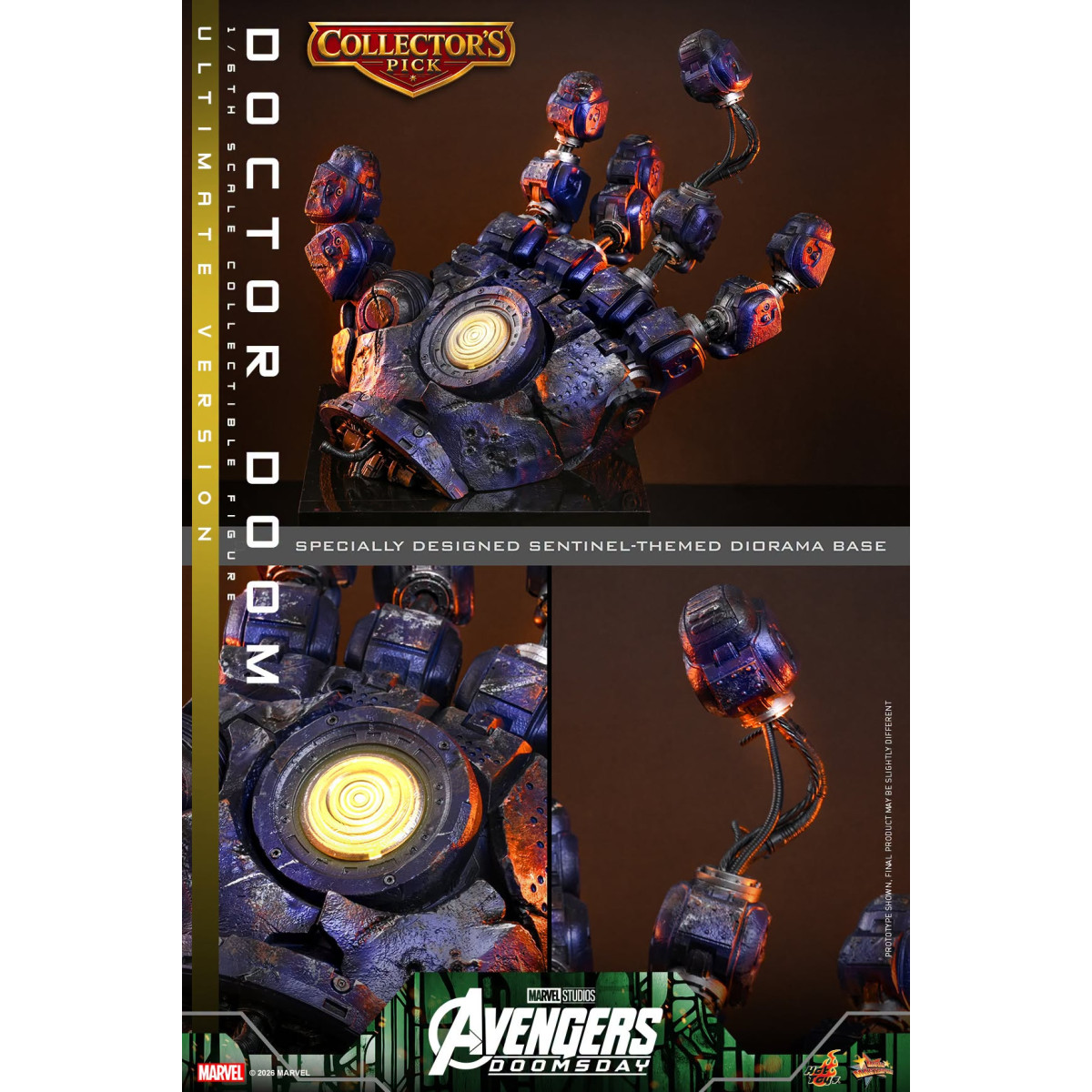 Hot Toys – Doctor Doom, Ultimate-Version MMS907, Maßstab 1:6 – Avengers: Doomsday