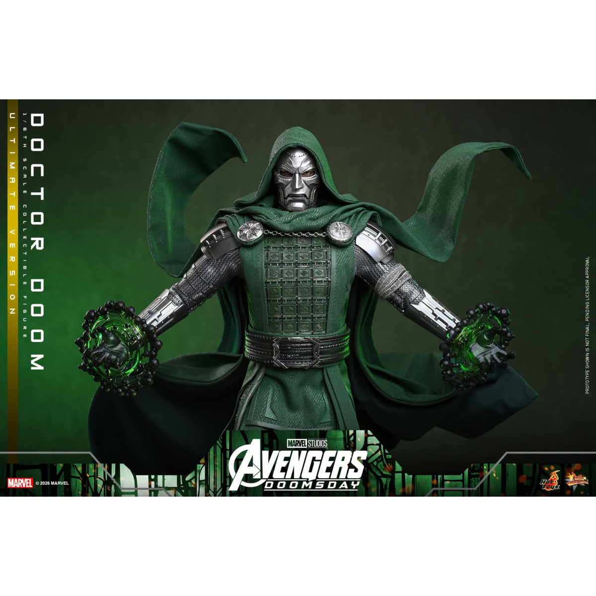 Hot Toys – Doctor Doom, Ultimate-Version MMS907, Maßstab 1:6 – Avengers: Doomsday